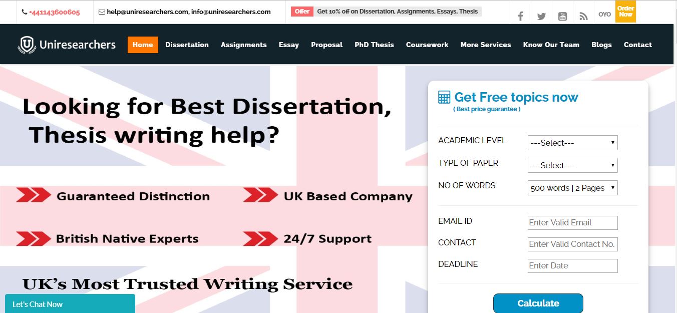 Uniresearchers.co.uk Reviews